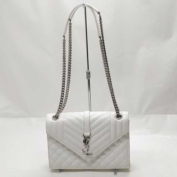 Yves Saint Laurent Shoulder Bag White #180210Y11B - Picture 1 of 15